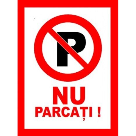 Placuta nu parcati